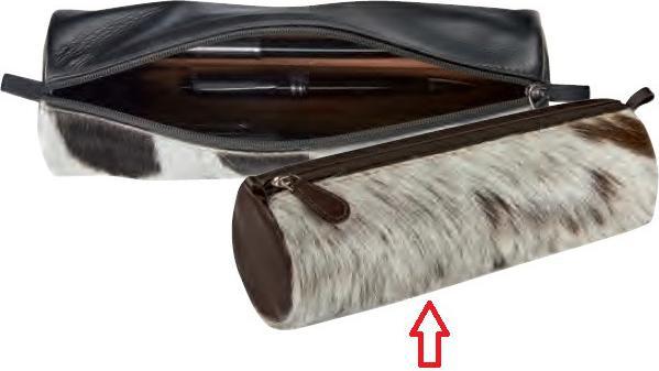 Produktbild Maverick Beuteletui Leder/Fell rund braun