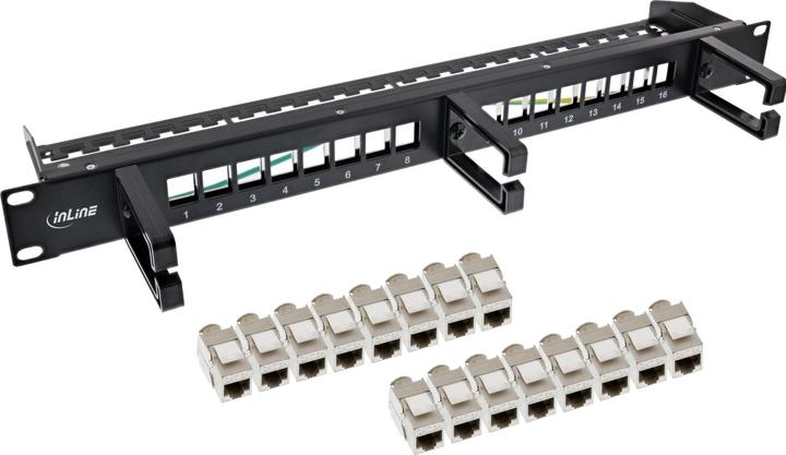 Produktbild InLine Patchfeld Cat.6A 16-fach