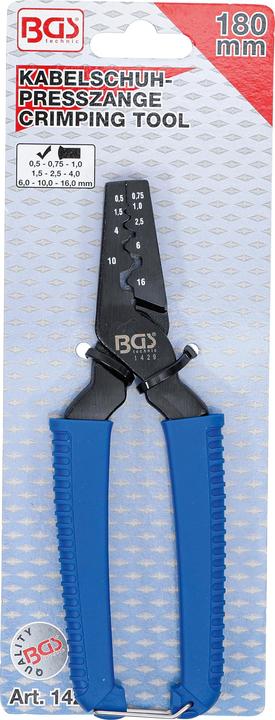 Produktbild BGS Kabelschuh-Presszange für Aderendhülsen bis 16,0 mm² (190 mm)