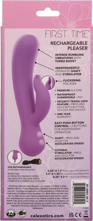 Immagine prodotto CalExotics Vibratore Pleaser Ricaricabile Viola Per La Prima Volta