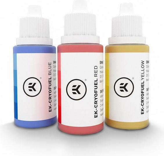 Produktbild EKWB EK-CryoFuel Dye Pack - rot/gelb/blau (Konzentrat)