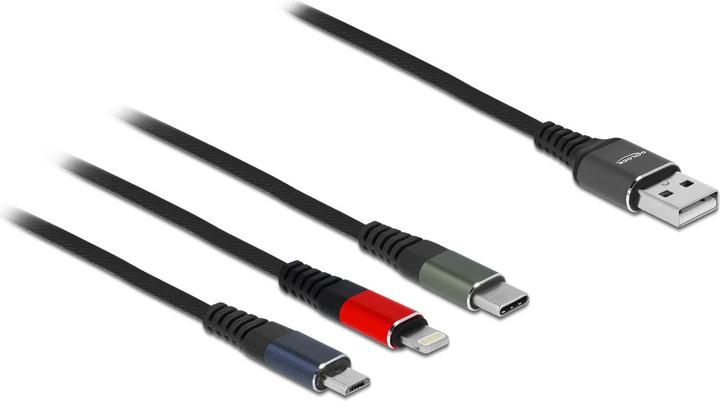 Produktbild Delock USB-A – USB-C, Lightning, USB Micro B (1 m, USB 2.0)