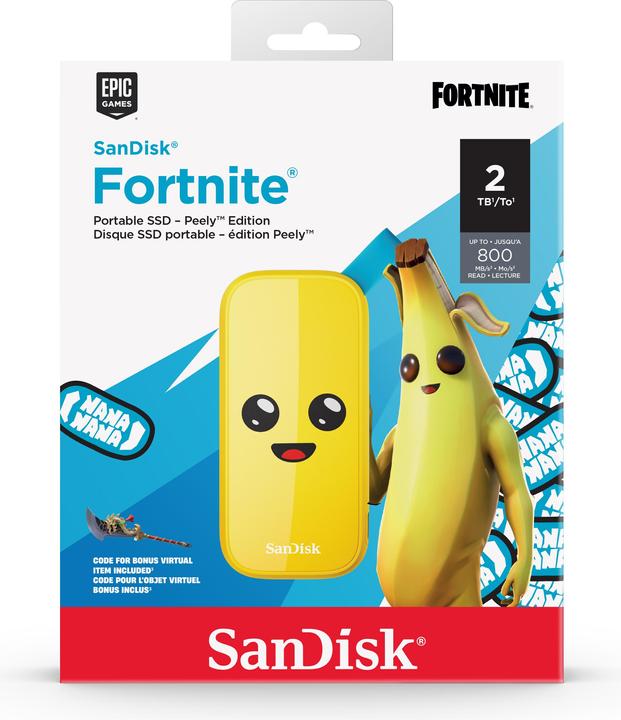 Image du produit SanDisk Portable SSD 2TB Peely Edition (2000 Go)