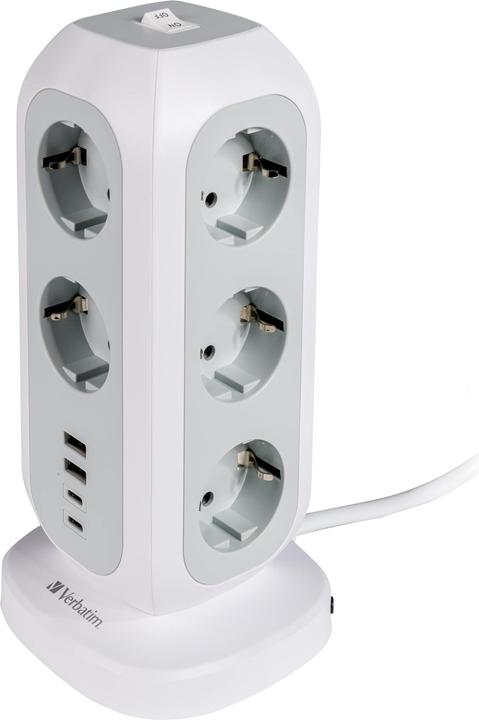 Produktbild Verbatim EU Power Tower 11 (11 x, CEE 7/4, USB-C, USB-A, 2 m)