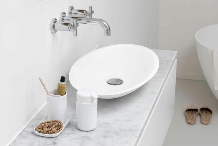 Immagine prodotto Brabantia Set di dispenser per sapone con bicchiere e ciotola per spazzolini da denti