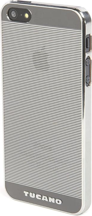 Tucano Snap Case Plissè für iPhone 5/5S/SE Silber (Apple iPhone 5, Apple iPhone 5s)