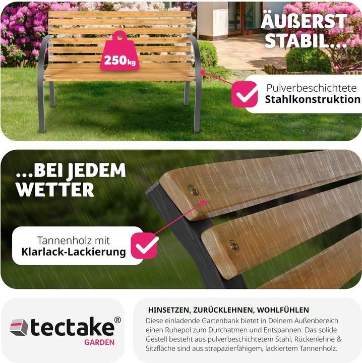Image du produit tectake Banc de Jardin