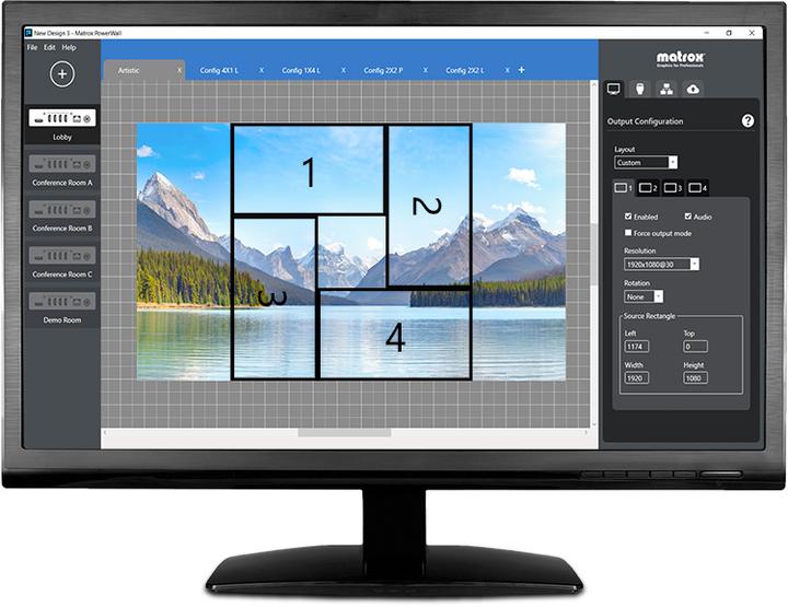 Actual product image Matrox QuadHead2Go Q155 Multi-Monitor Controller Appliance / Q2G-H4K