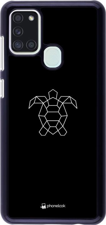 Produktbild PhoneLook Hülle Turtles lines on black (Samsung Galaxy A21s)