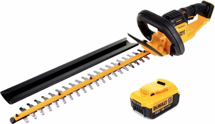 Actual product image DeWalt DCM 563 PB Battery hedge trimmer 18V 55.8cm + 1x 4.0Ah battery - without charger (Cordless hedgecutters)
