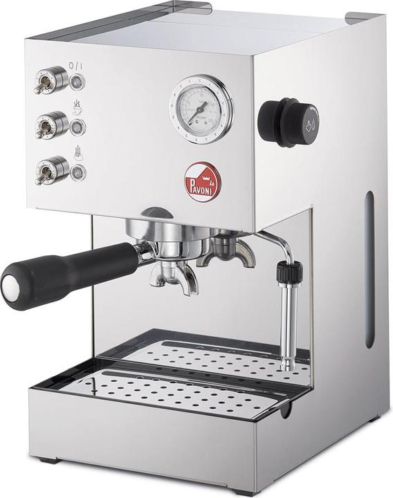 Productafbeelding La Mer Pavoni piston espressomachine Gran Caffe Steel LPMGCM01EU