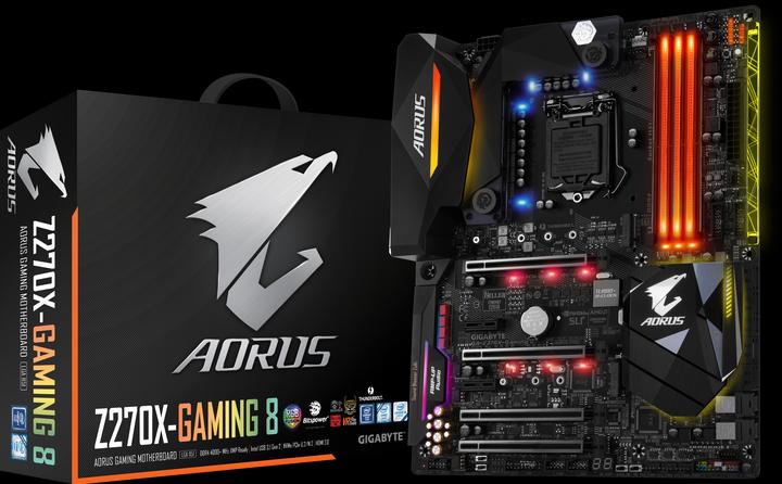 Produktbild Gigabyte AORUS Z270X-Gaming 8 (LGA 1151, Intel Z270, ATX)