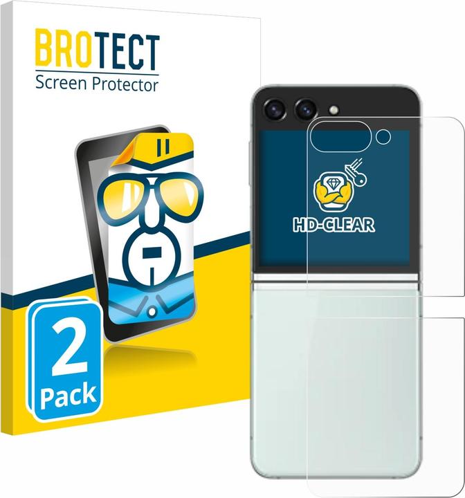 Produktbild BROTECT Schutzfolie Displayschutz Klar (2 Stück, Samsung Galaxy Z Flip 5G)