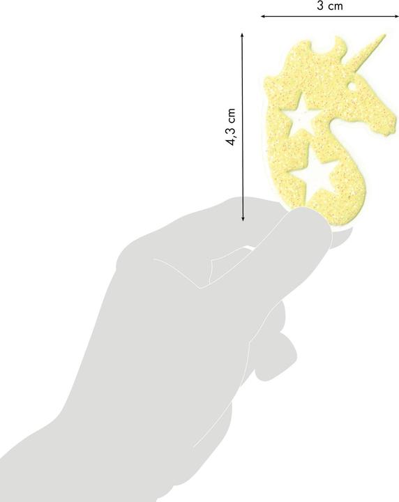 Actual product image Clairefontaine Motif Sticker Phospho Unicorn 2 sheets, 56 stickers