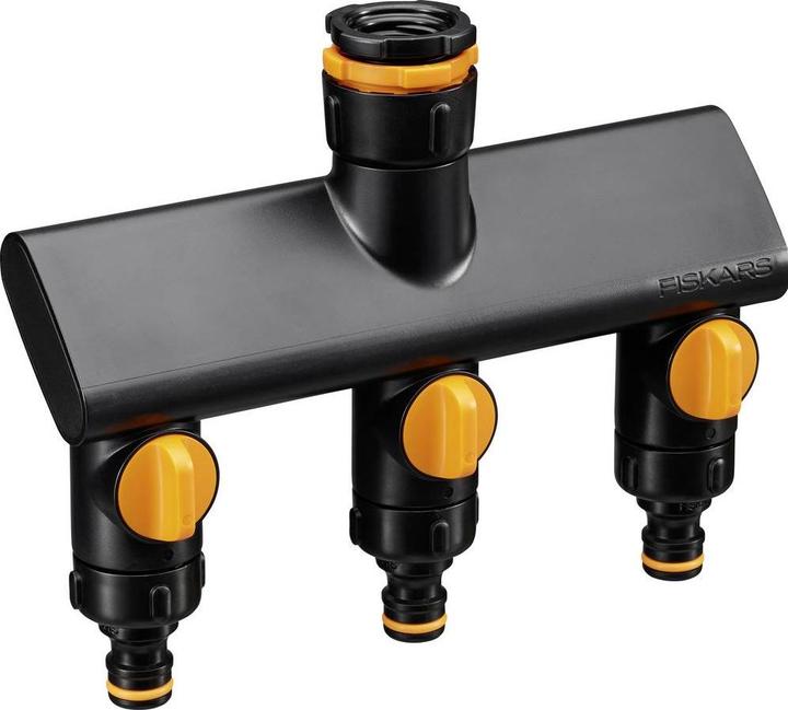 Produktbild Fiskars Rozdzielacz Potrójny Comfort On/Off (3 Wege Verteiler, 33.30 mm)