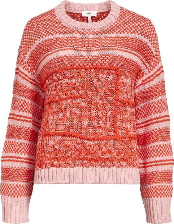 Object Gemusterter Strickpullover