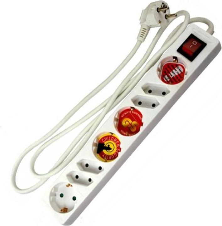 Produktbild XCell 8-fach Steckdosenleiste mit Schalter max. 3500 Watt (4 x, CEE 7/3, 1.50 m)