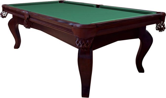 Actual product image Dynamic Pool Billiard Table Salem 8ft. Walnut, cloth Simonis 760 yellow green