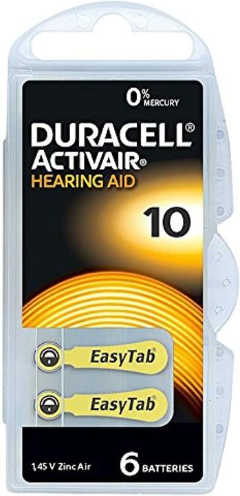 Immagine prodotto Duracell Activair 10 (6 pz., Specifico del dispositivo, 90 mAh)