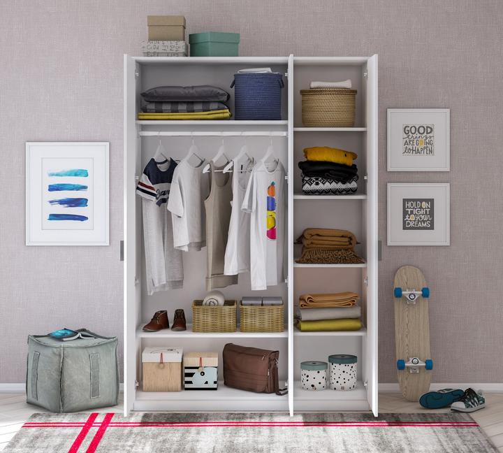 Image du produit Cilek Armoire White Line 3 portes (137 cm)