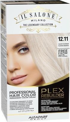 Il Salone Milano Plex Rebuilder Permanent Hair Color Cream 12.11 Silver Platinum Professional Hair D (12.11 Silver Platinum Professional Hair)