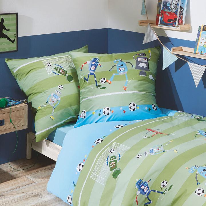 Produktbild Kaeppel Biber Bettwäsche Robo Fussball kiwi