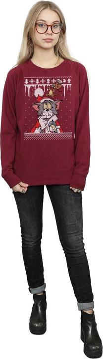 Actual product image Tom & Jerry Womens/Ladies Christmas Fair Isle Sweatshirt (XXL)