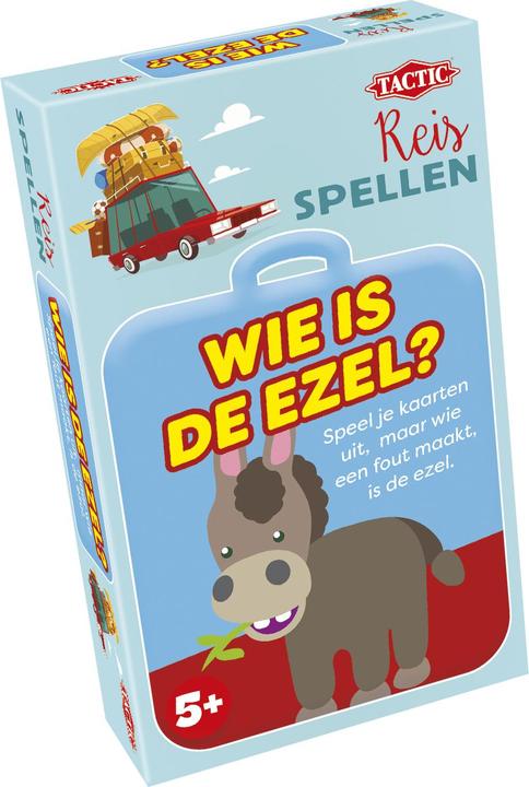 Actual product image Tactic Travel game Who is the donkey? (Dutch)