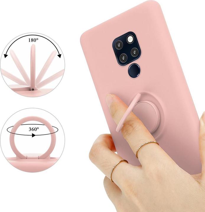 Actual product image Cadorabo Bumper TPU Liquid Ring Silicone Case (Mate 20)