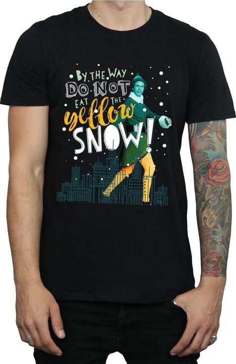 Actual product image Elf Mens Yellow Snow T-Shirt (3XL)