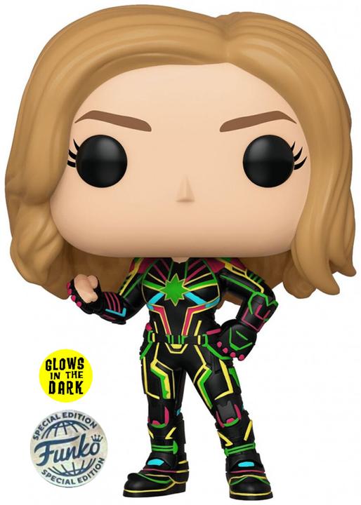 Funko Pop! Marvel : Captain Marvel - Captain Marvel (Neon Suit) (Glows in the Dark) (Edition spéciale)