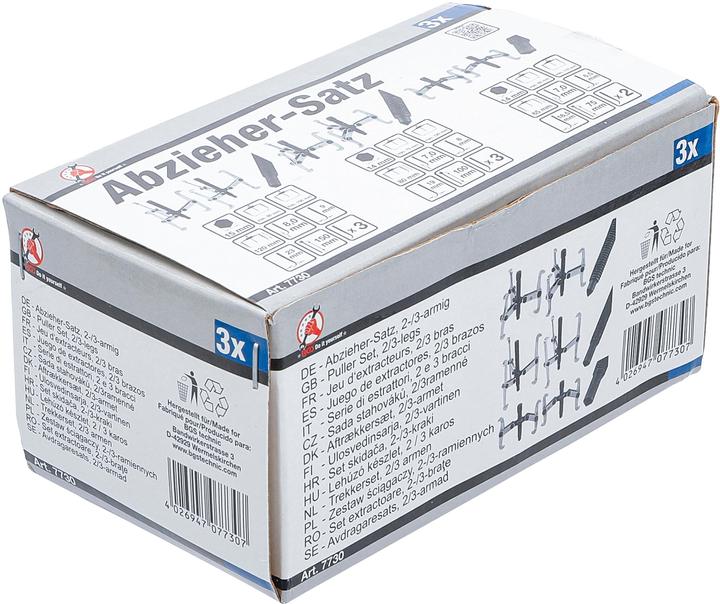 Produktbild BGS Abzieher-Satz, 2-/3-armig 150 / 100 / 75 mm 3-tlg.