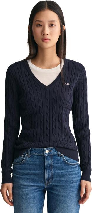 Image du produit GANT Stretch Cotton Cable V-Neck (L)