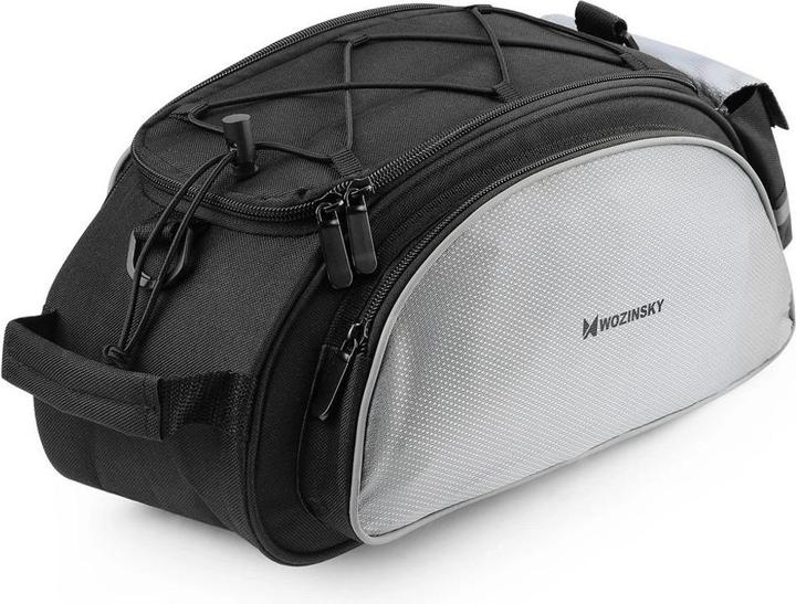 Produktbild Wozinsky bike carrier bag with shoulder strap 13l black (WBB1BK) (13 l, Rahmentasche)