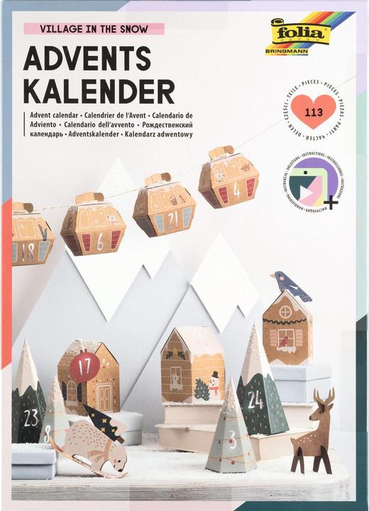 Immagine prodotto Folia Calendario dell'Avvento set di lavoretti VILLAGGIO NELLA NEVE
