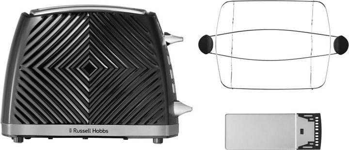Actual product image Russell Hobbs 26390-56 Groove 2S Toaster black