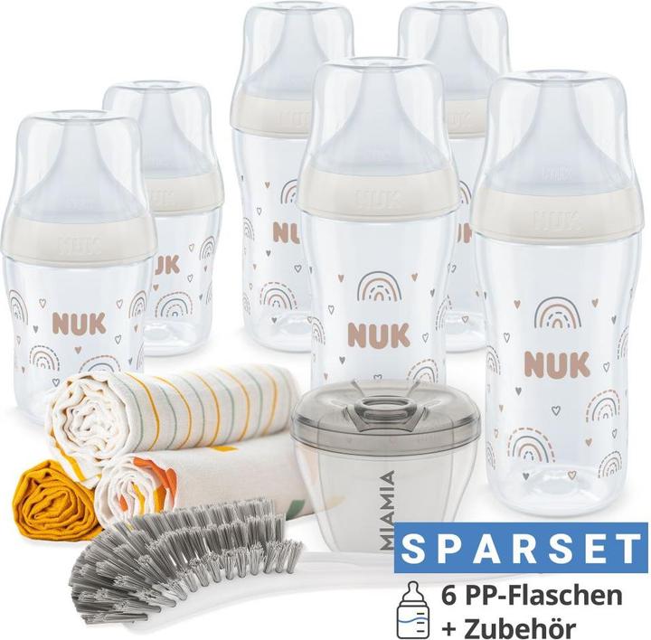 Produktbild NUK Babyflaschen Premium PP-Flaschen-Set Perfect Match 11-tlg. (300 ml)