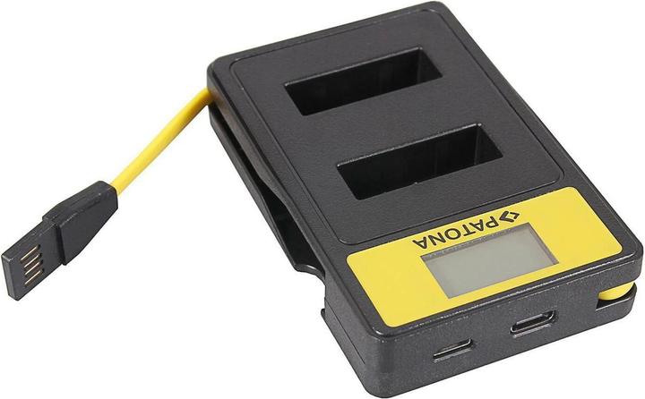 Immagine prodotto Patona Caricabatterie intelligente doppio LCD USB Canon batteria NB-13L (Caricabatterie per fotocamere)