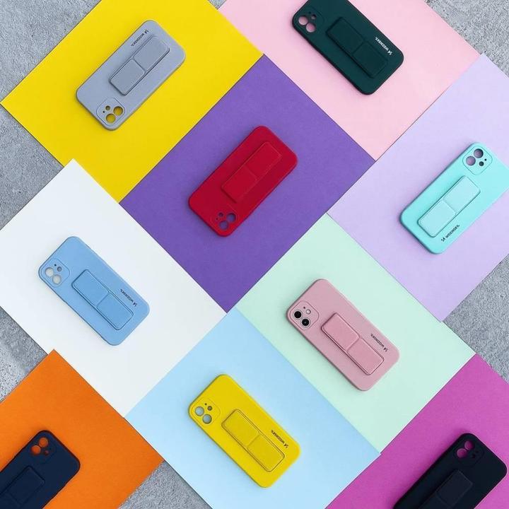 Produktbild Wozinsky Kickstand Case iPhone 13 Pro silicone case with stand black (Apple iPhone 13 Pro)