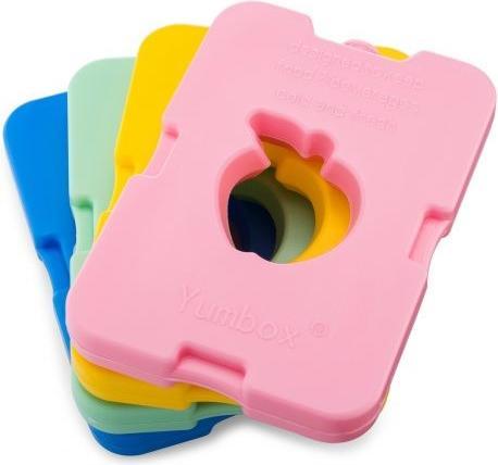 Actual product image Yumbox Ice Packs Cooler Packs Set Of 4 Multicolor