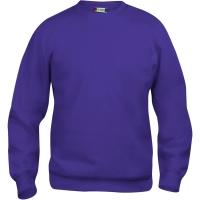 Clique Sweatshirt Rundhals Basic 021030, Polyester, Baumwolle, lila, XL (XL)