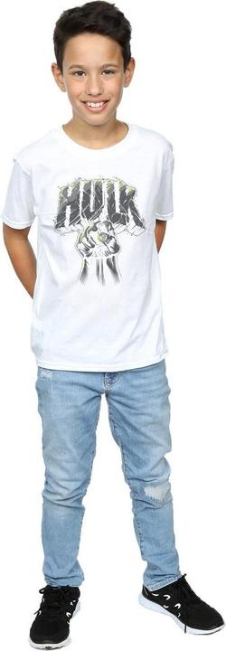 Actual product image Boys Hulk Punch Logo T-Shirt (152, 158)