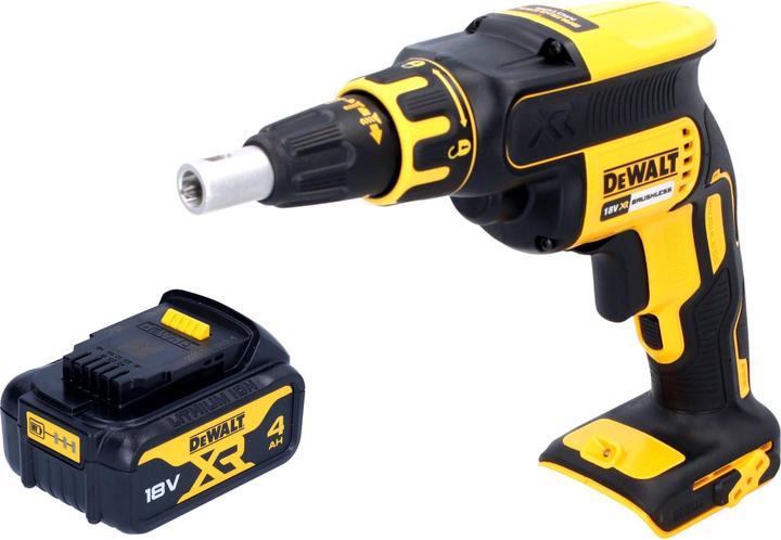 Actual product image DeWalt DCF 620 N Akku Trockenbauschrauber 18 V 30 Nm Brushless + 1x Akku 4,0 Ah - ohne Ladegerät (Rechargeable battery operated)