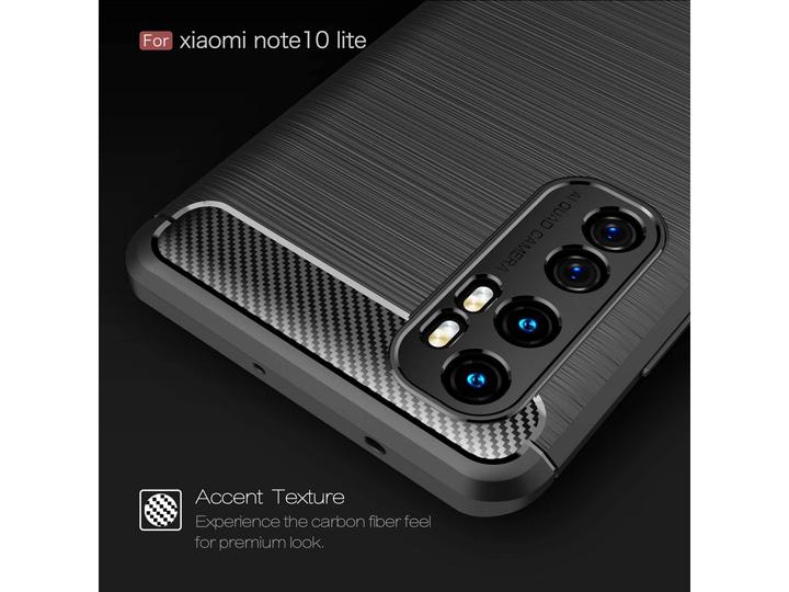 Immagine prodotto Screenguard Xiaomi Mi Note 10 Lite Cover Carbon Brushed Soft TPU (Mi Nota 10 Lite)