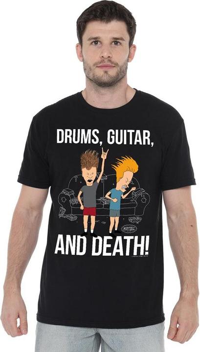 Produktbild Universal Textiles Drums Guitar & Death TShirt (L)