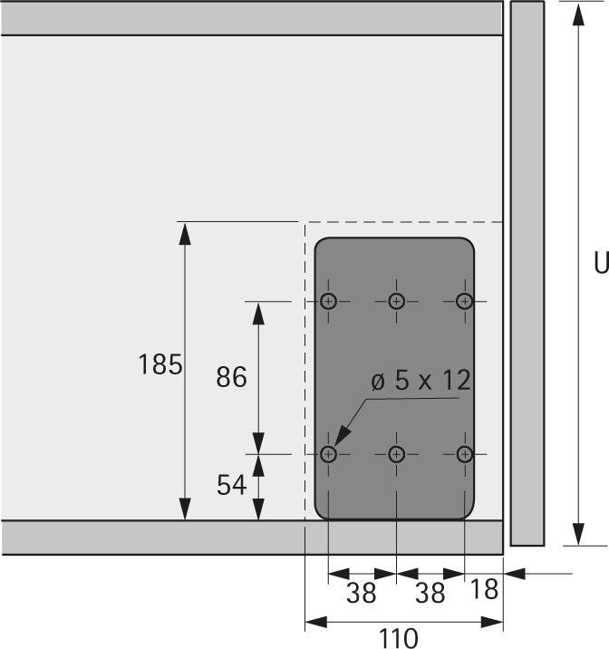 Produktbild Hettich Klappenhalter Lift Mini Kunststoff Federkraft 40 N