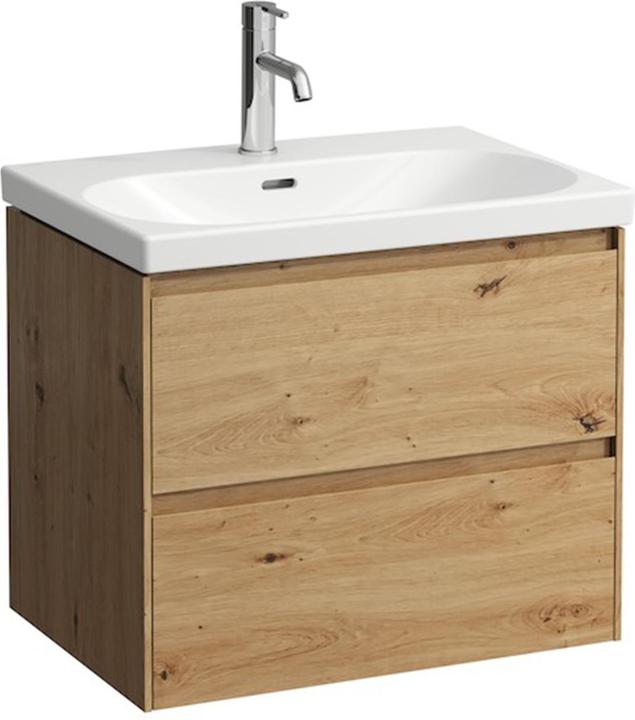 Laufen Lani für Lua Waschtischunterbau, 2 Schubladen, SoftClose, 635x515x445mm, H403542112 (63.5 x 44 x 51.5 cm)