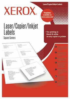 Immagine prodotto Xerox Etichette 210 x 148,5 mm A4 100 fogli, Bianco, A4, 210 mm, 148,5 mm, 200 pezzi, 100 fogli