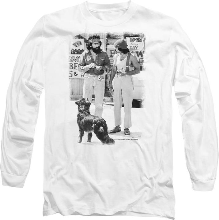 Actual product image Cheech & Chong Unisex Adult Up In Smoke Dog T-Shirt (S)