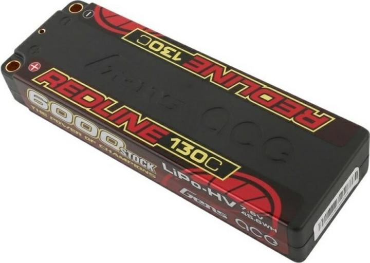 Actual product image Gens Ace RC Battery LiHV 6000 mAh 7.6 V 130C 2S2P Redline Series (7.60 V, 6000 mAh)